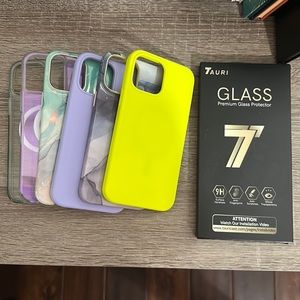iPhone 13 Pro Max Bundle - 6 cases & 2 tempered glass screen protectors
